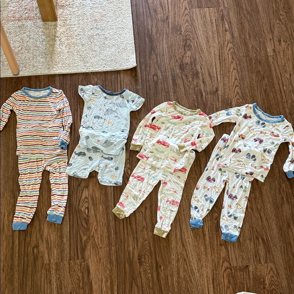 Kids Pajama Set with Fun Prints (set of 4) - 12m